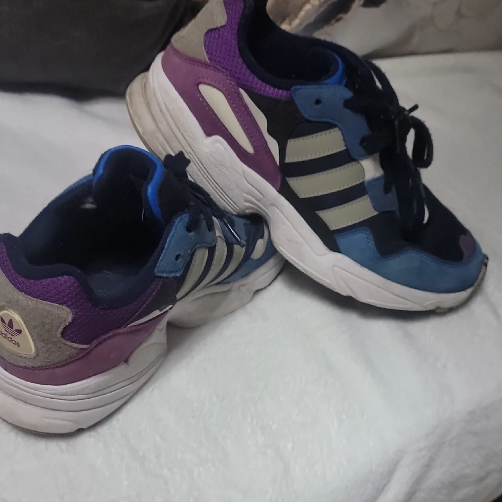 Adidas Size 8 Man Navy and Violet Sneakers Unesex - Picture 5 of 14